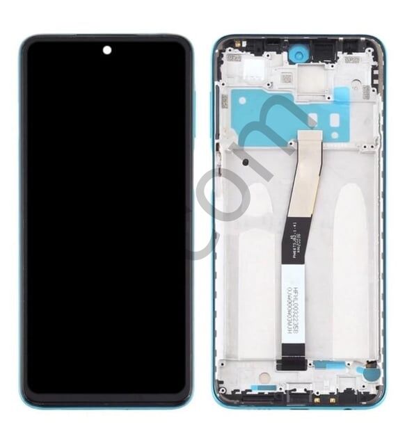 Xiaomi Redmi Note 9 Pro Çıtalı Lcd Ekran ve Dokunmatik Komple Ekran Yüksek Kalite Yeşil