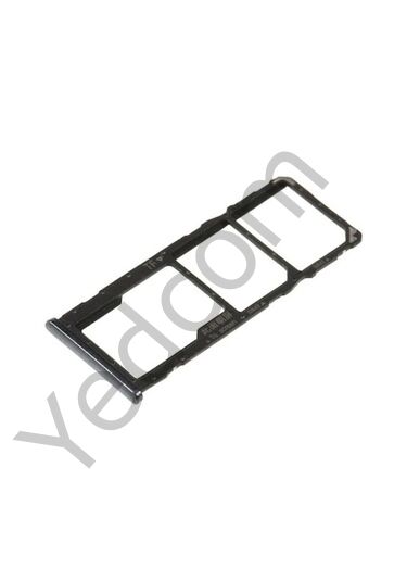 HUAWEİ Y6 2019 Sim Tepsisi Aparatı Sim Kart Yuvası Siyah
