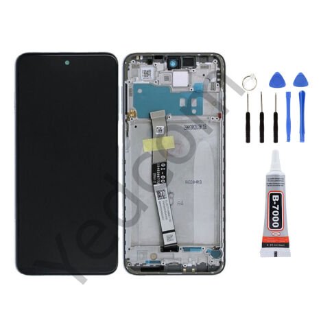 Xiaomi Redmi Note 9S Çıtalı Ekran Lcd Dokunmatik Tamir Seti Beraber Beyaz