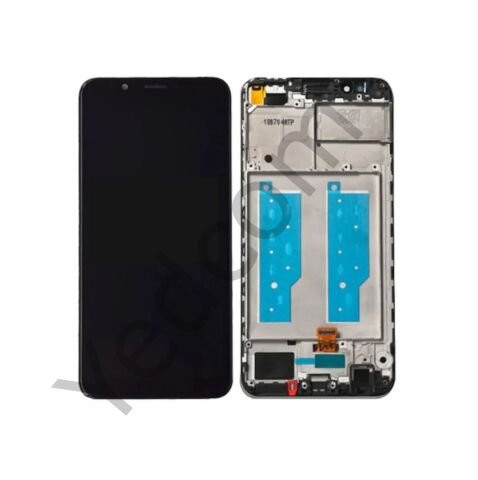 Huawei Y7 2018 Çıtalı Lcd Ekran ve Dokunmatik Komple Ekran Yüksek Kalite Siyah
