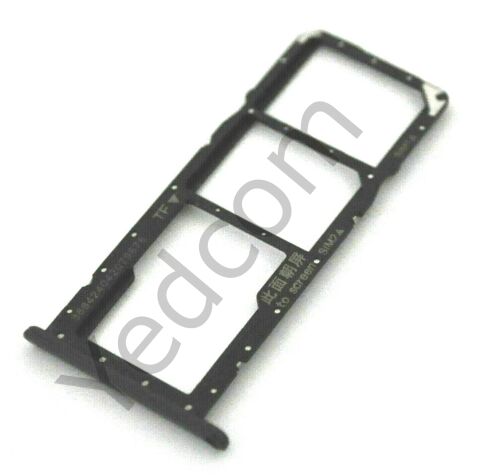 HUAWEİ Y7 2019 Sim Tepsisi Aparatı Sim Kart Yuvası Siyah