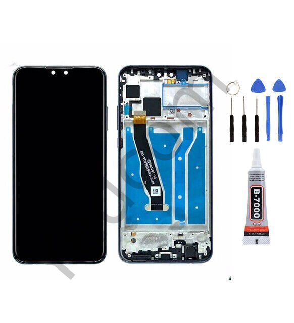 Huawei Y9 2019 Çıtalı Ekran Lcd Dokunmatik Tamir Seti Beraber Siyah