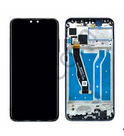 Huawei Y9 2019 Çıtalı Lcd Ekran ve Dokunmatik Komple Ekran Yüksek Kalite Siyah
