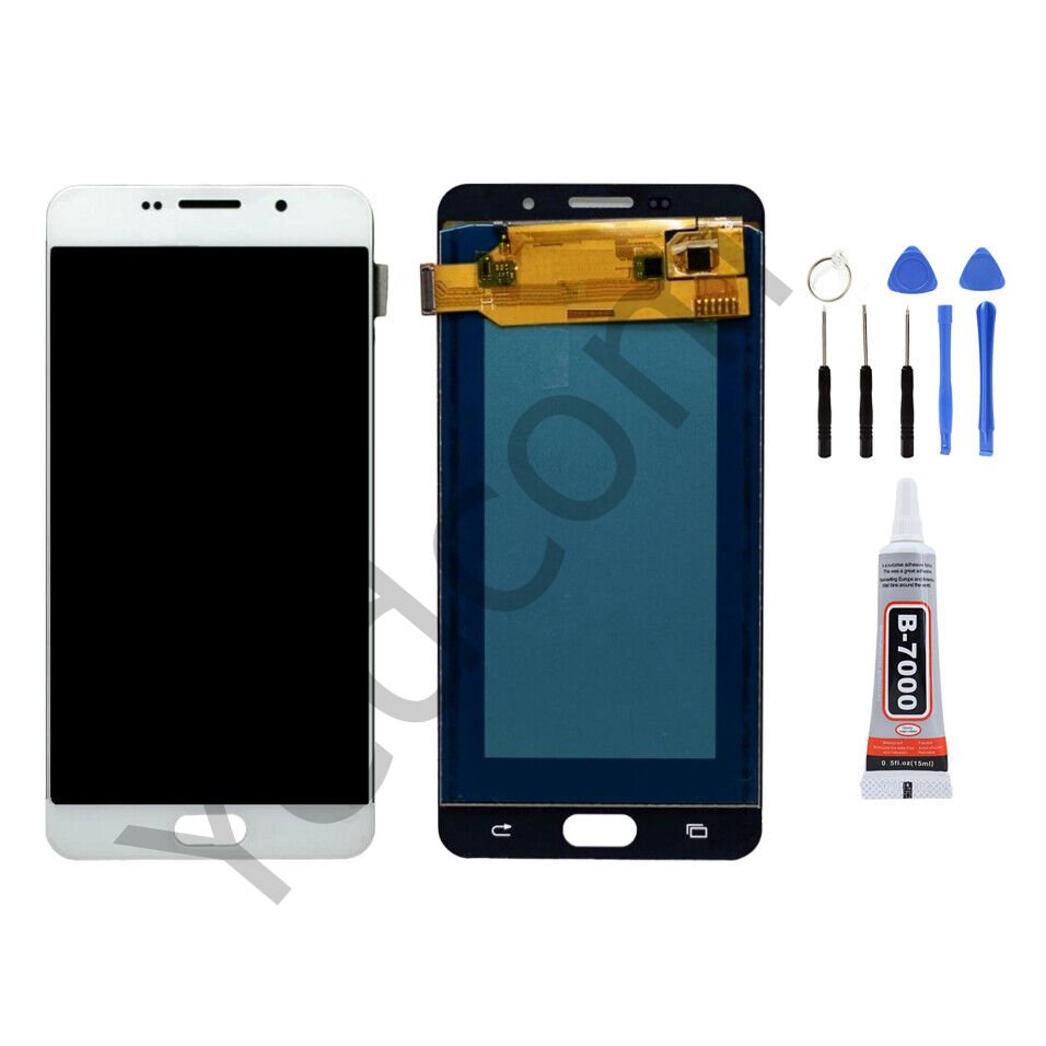 Samsung A7 2016 A710 Ekran Lcd Dokunmatik Tamir Seti Beraber Beyaz