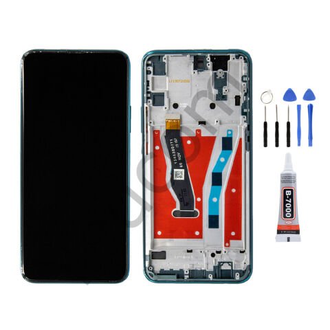 Huawei Y9 Prime 2019 Çıtalı Ekran Lcd Dokunmatik Tamir Seti Beraber Yeşil