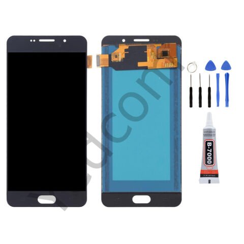 Samsung A7 2016 A710 Ekran Lcd Dokunmatik Tamir Seti Beraber Siyah