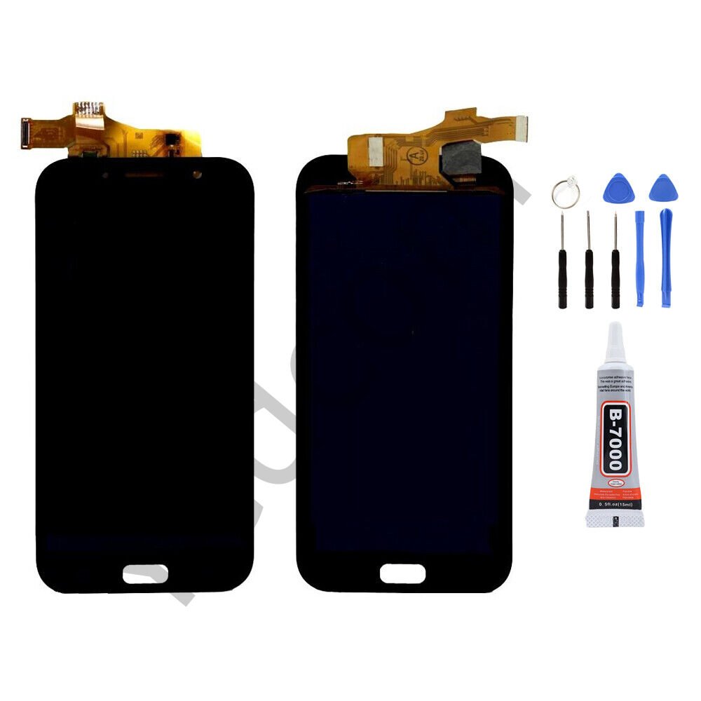 Samsung A7 2017 A720 Ekran Lcd Dokunmatik Tamir Seti Beraber Siyah