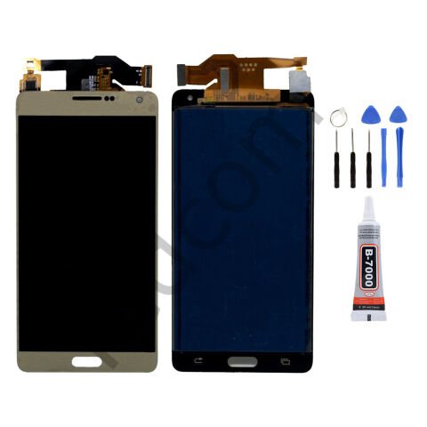 Samsung A7 A700 Ekran Lcd Dokunmatik Tamir Seti Beraber Gold