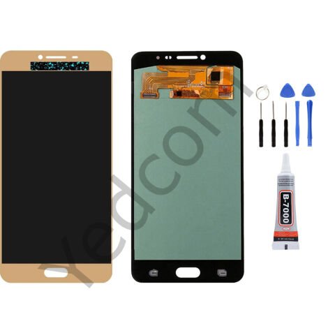 Samsung C7 C700 Ekran Lcd Dokunmatik Tamir Seti Beraber Gold