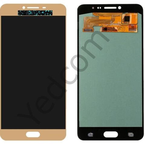 Samsung C7 C700 Lcd Ekran ve Dokunmatik Komple Ekran Yüksek Kalite Gold