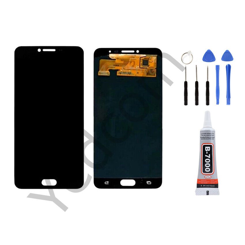 Samsung C7 C700 Ekran Lcd Dokunmatik Tamir Seti Beraber Siyah