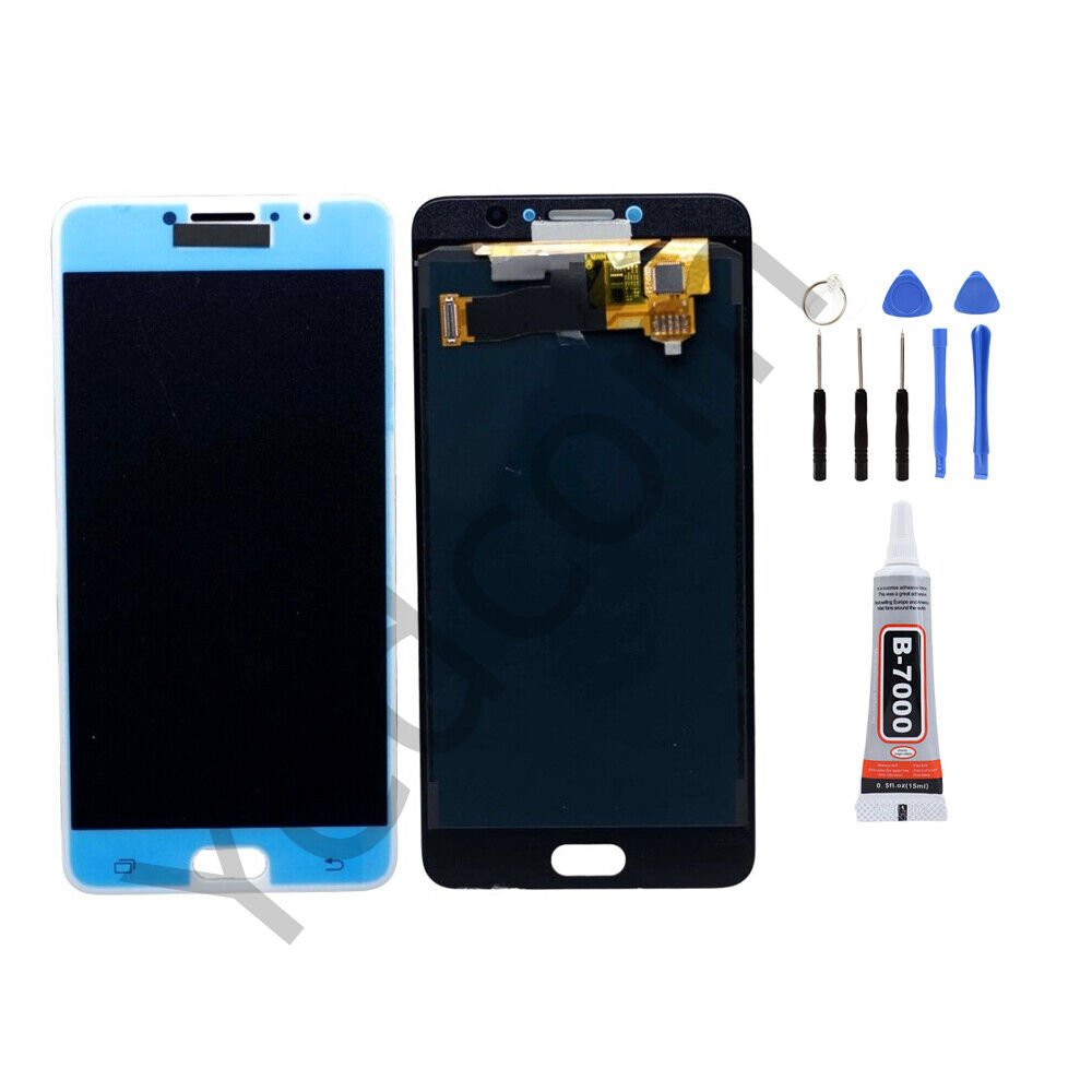 Samsung C7 Pro C7010 Ekran Lcd Dokunmatik Tamir Seti Beraber Beyaz