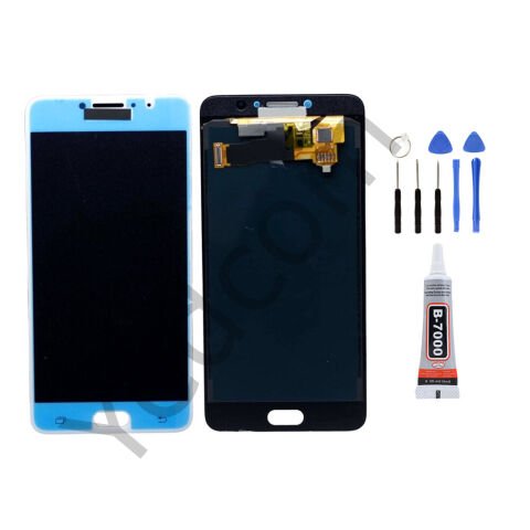 Samsung C7 Pro C7010 Ekran Lcd Dokunmatik Tamir Seti Beraber Beyaz