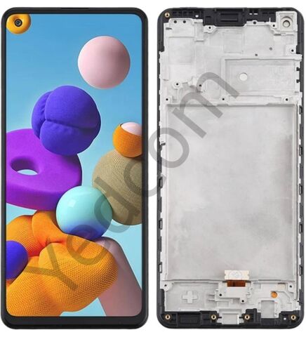 Samsung A21S A217F Çıtalı Lcd Ekran ve Dokunmatik Komple Ekran Yüksek Kalite