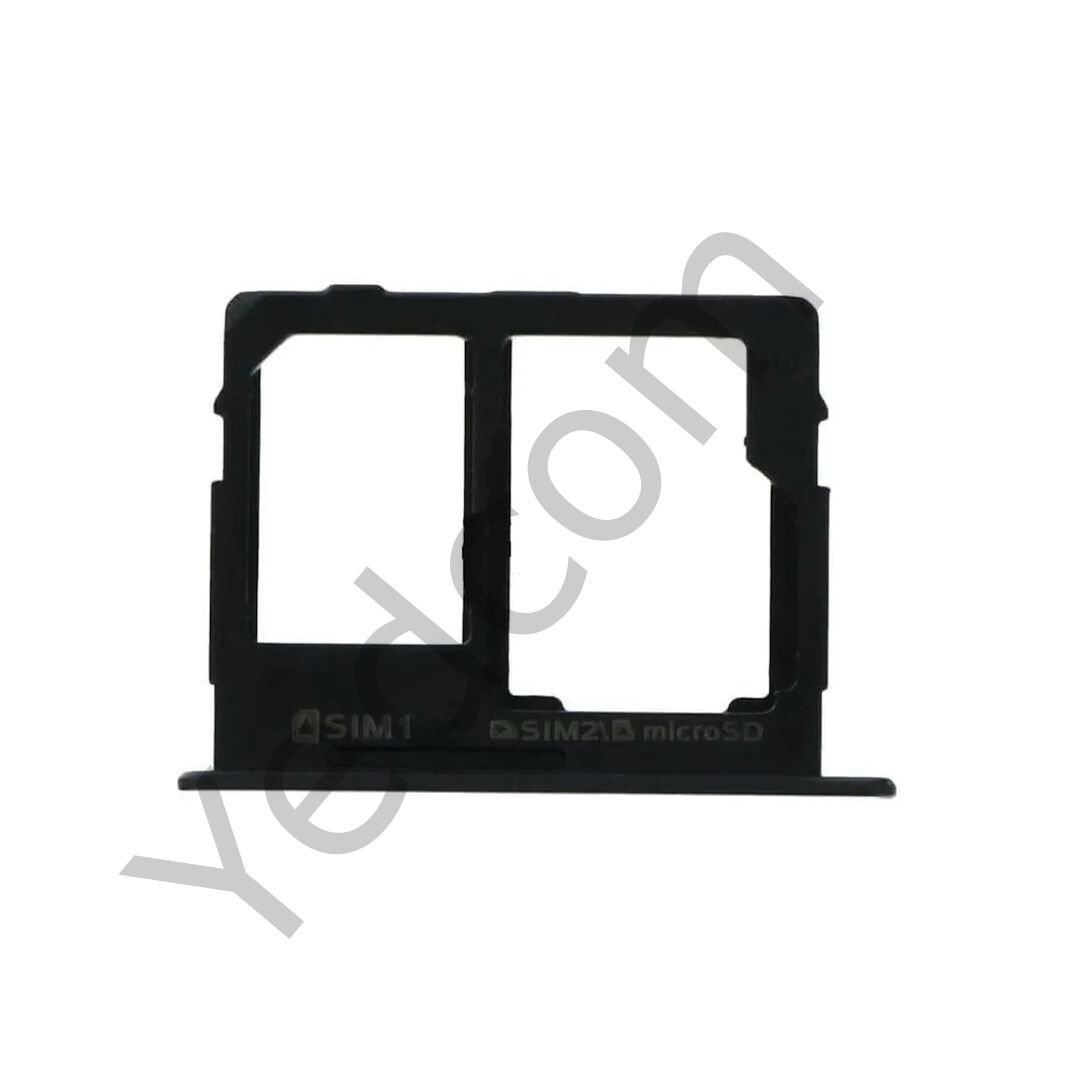 Samsung C8 Sim Kart Aparatı Sim Tepsisi Sim Kızağı Siyah