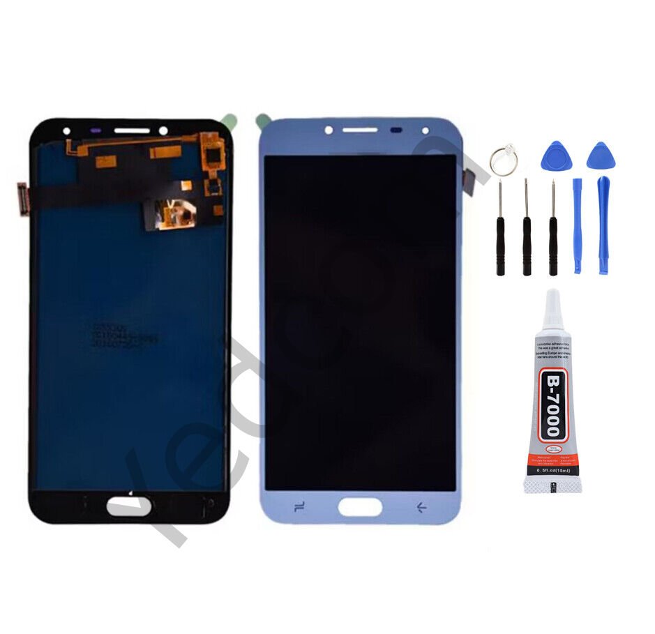 Samsung J4 J400F Ekran Lcd Dokunmatik Tamir Seti Beraber Gümüş