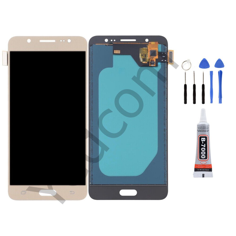 Samsung J5 2016 J510 Ekran Lcd Dokunmatik Tamir Seti Beraber Gold