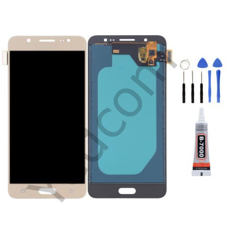 Samsung J5 2016 J510 Ekran Lcd Dokunmatik Tamir Seti Beraber Gold