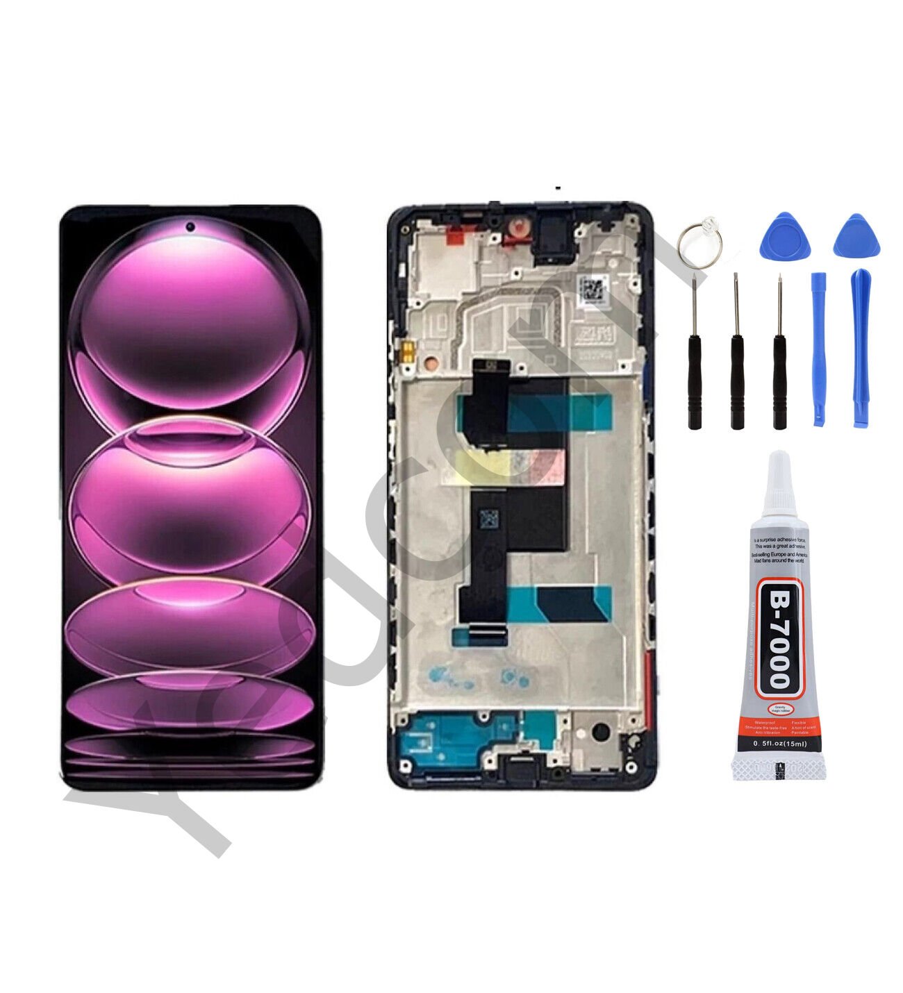 Xiaomi Redmi Note 12 Pro 5G Çıtalı Oled Ekran Lcd Dokunmatik Tamir Seti Beraber
