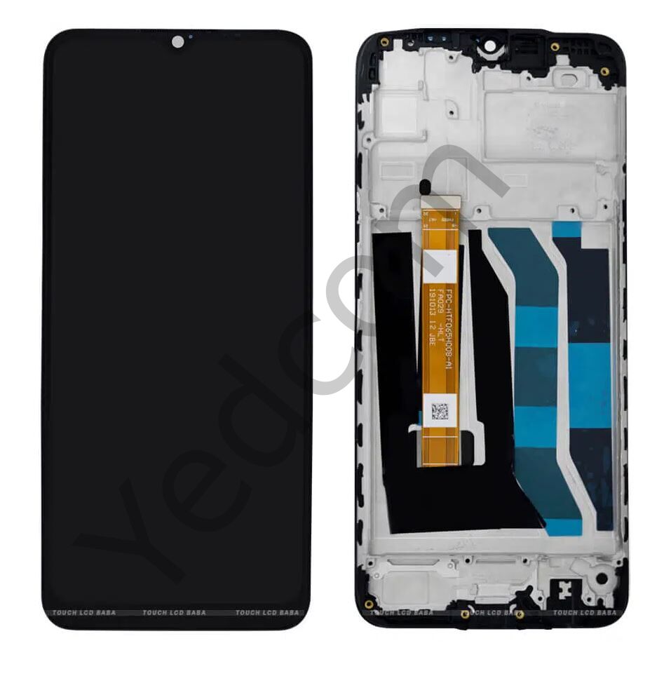 Oppo Realme 5 Çıtalı Lcd Ekran ve Dokunmatik Komple Ekran Yüksek Kalite