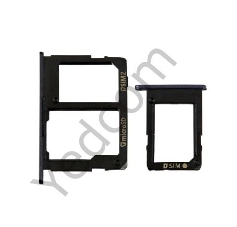 Samsung J6 PLUS Sim Kart Aparatı Sim Tepsisi Sim Kızağı Siyah