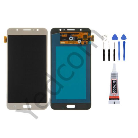 Samsung J7 2016 J710 Ekran Lcd Dokunmatik Tamir Seti Beraber Gold