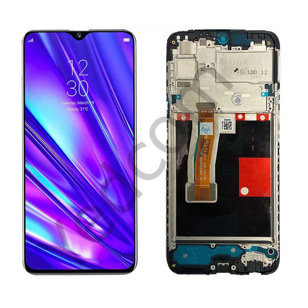 Oppo Realme 5 Pro Çıtalı Lcd Ekran ve Dokunmatik Komple Ekran Yüksek Kalite