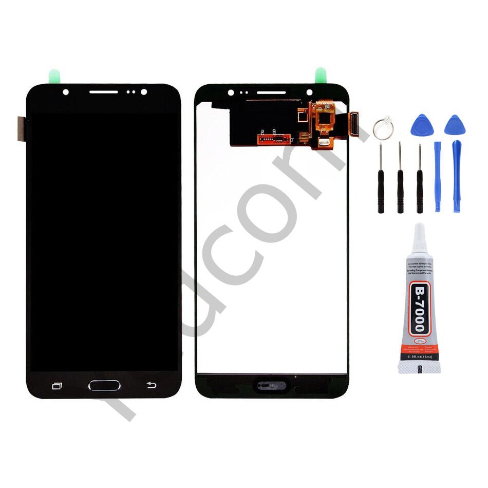 Samsung J7 2016 J710 Ekran Lcd Dokunmatik Tamir Seti Beraber Siyah