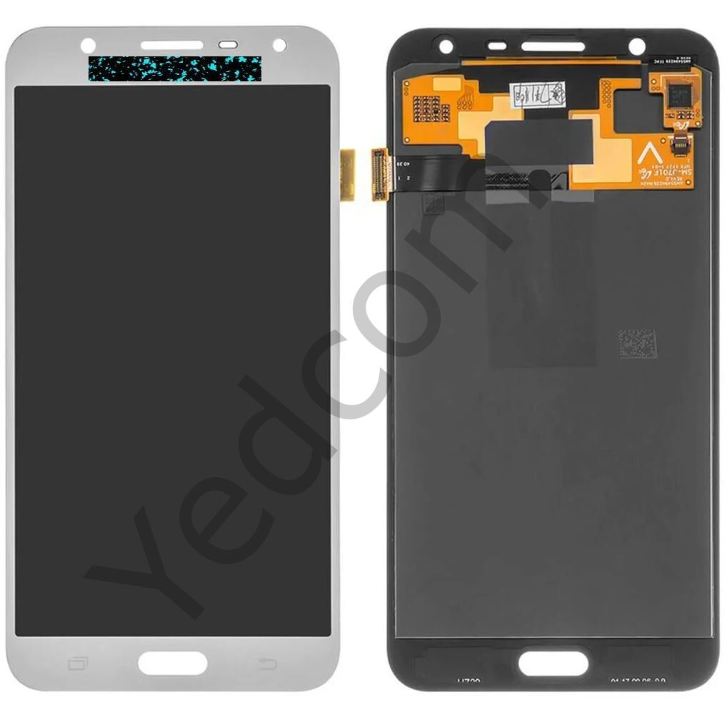 Samsung J7 CORE J701F Lcd Ekran ve Dokunmatik Komple Ekran Yüksek Kalite Gümüş