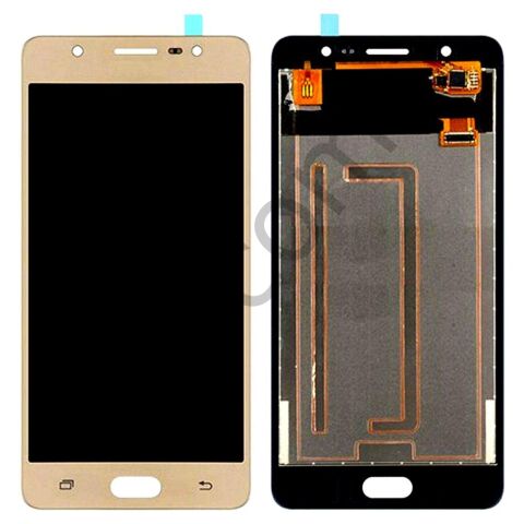 Samsung J7 MAX G615F Lcd Ekran ve Dokunmatik Komple Ekran Yüksek Kalite Gold