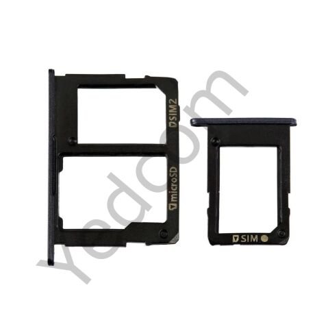 Samsung J7 MAX Sim Kart Aparatı Sim Tepsisi Sim Kızağı Siyah