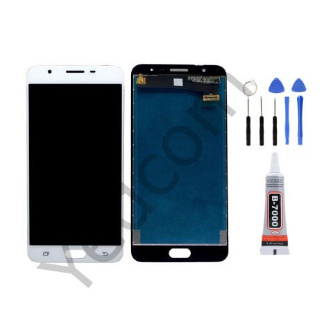 Samsung J7 PRİME G610F Ekran Lcd Dokunmatik Tamir Seti Beraber Beyaz