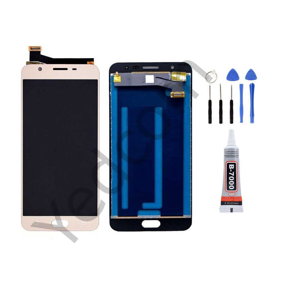 Samsung J7 PRİME G610F Ekran Lcd Dokunmatik Tamir Seti Beraber Gold