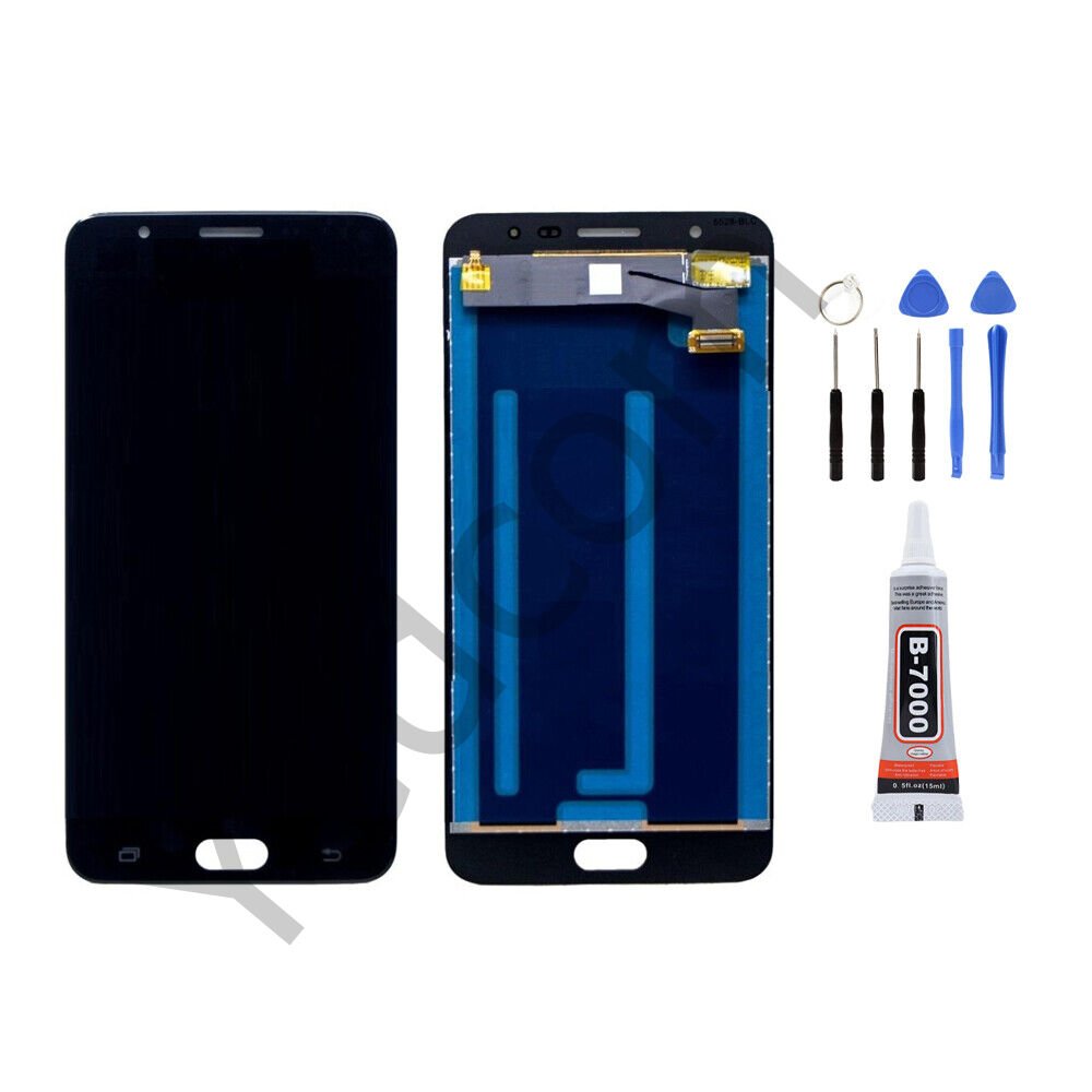 Samsung J7 PRİME G610F Ekran Lcd Dokunmatik Tamir Seti Beraber Siyah