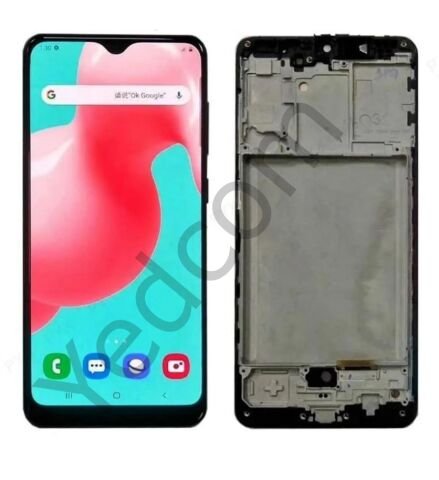 Samsung A31 A315F Çıtalı Siyah Lcd Ekran ve Dokunmatik Komple Ekran Yüksek Kalite