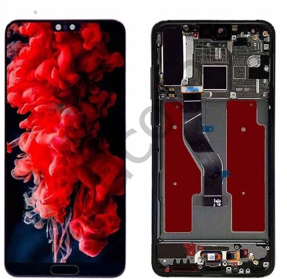 Huawei P20 Pro Çıtalı Lcd Ekran ve Dokunmatik Komple Ekran Yüksek Kalite