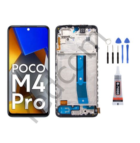 Xiaomi POCO M4 Pro 4G Çıtalı Oled Ekran Lcd Dokunmatik Tamir Seti Beraber
