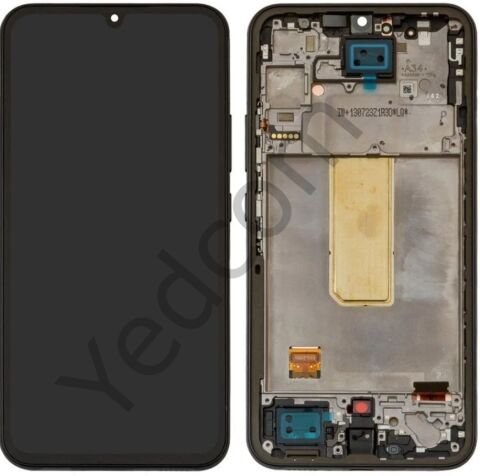 Samsung A34 A346 5G Çıtalı Siyah Lcd Ekran ve Dokunmatik Komple Ekran Yüksek Kalite