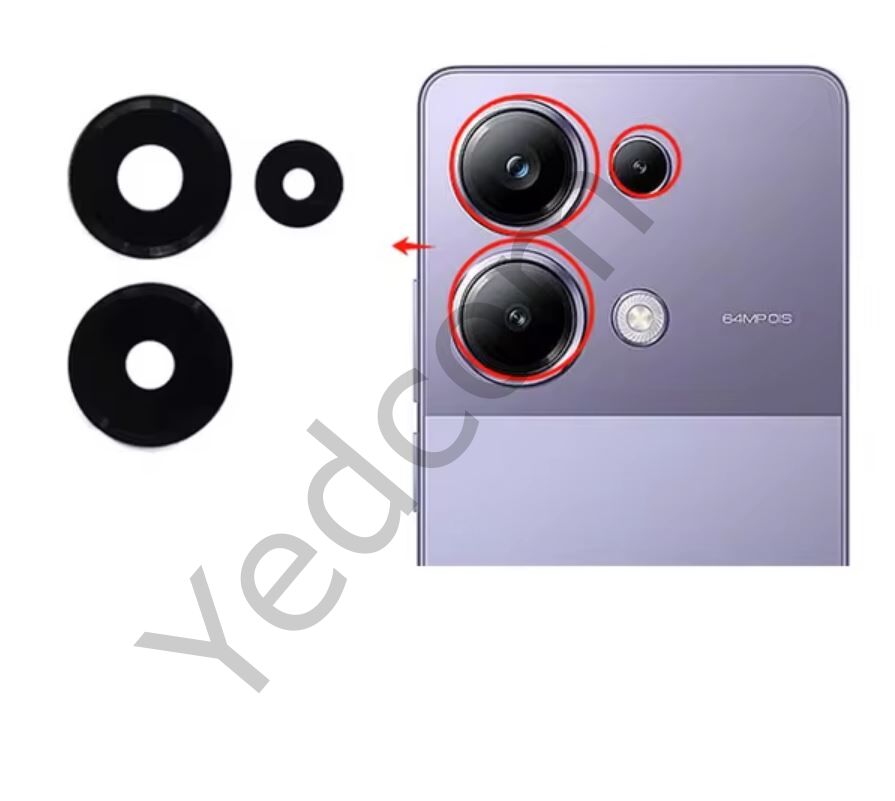 Xiaomi POCO M6 5G Kamera Camı Kamera Lensi