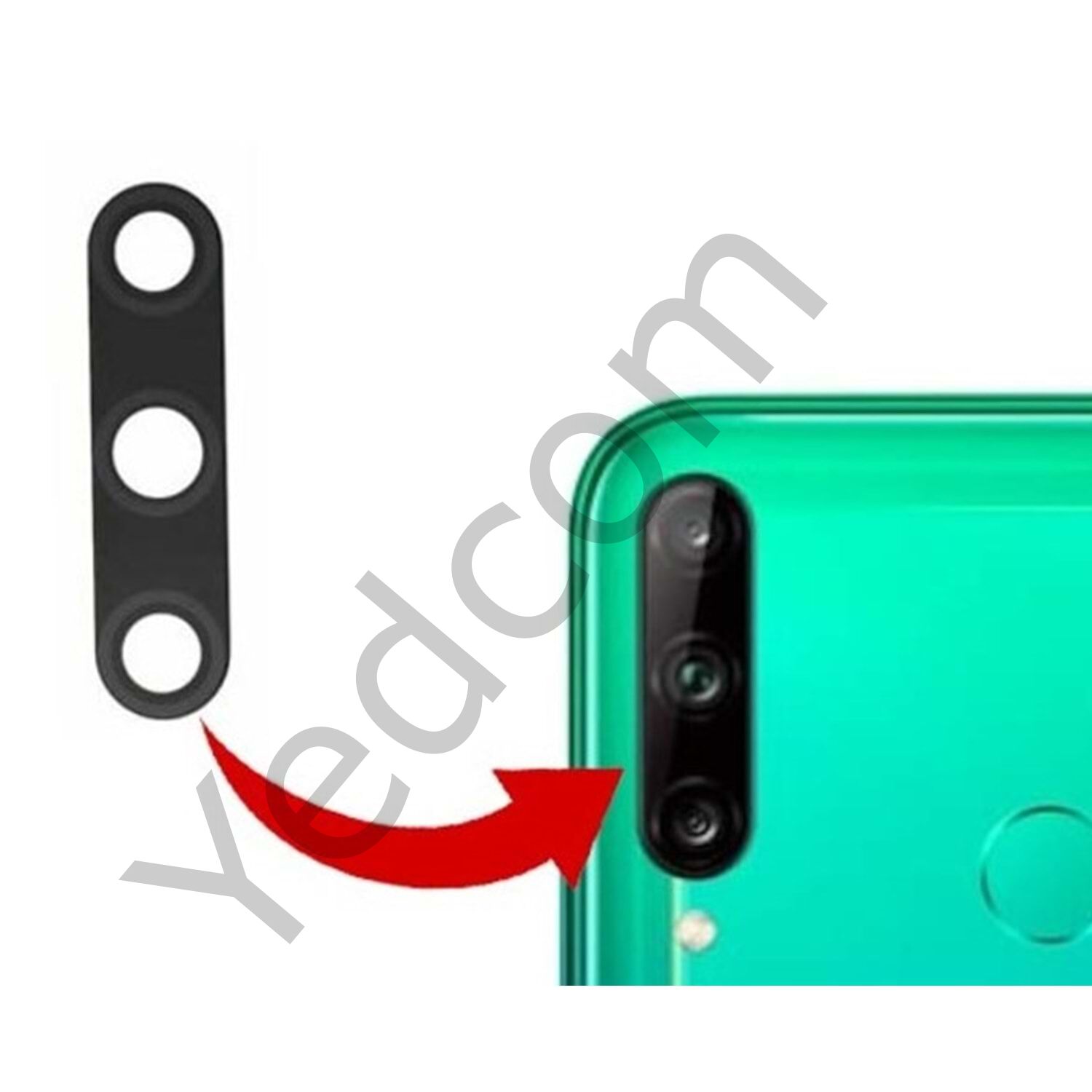 HUAWEİ P40 LİTE E Uyumlu Kamera Camı Kamera LensiI SADE