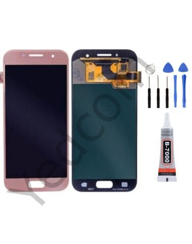 Samsung A5 2017 A520 PEMBE Ekran Lcd Dokunmatik Tamir Seti Beraber