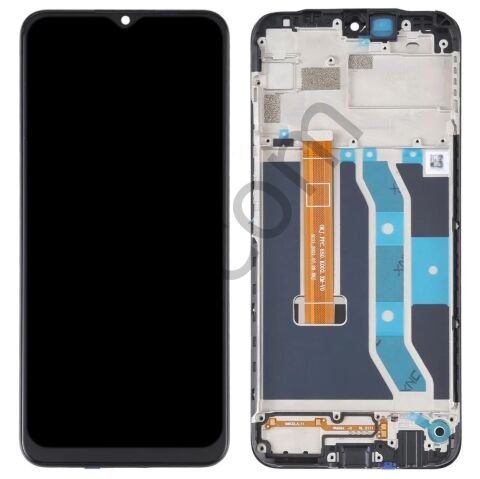 Oppo Realme C12 Çıtalı Lcd Ekran ve Dokunmatik Komple Ekran Yüksek Kalite