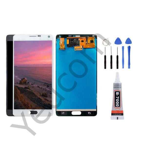 Samsung NOTE 4 N910F Ekran Lcd Dokunmatik Tamir Seti Beraber Beyaz