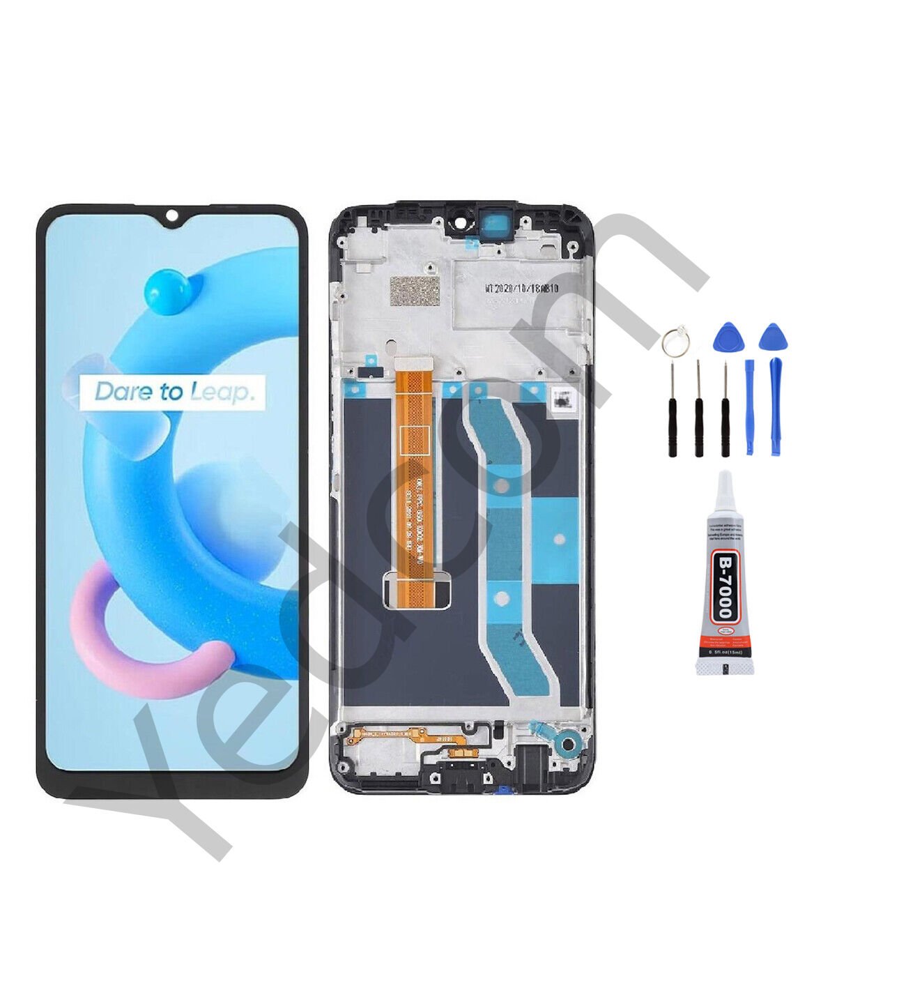 Oppo Realme C15 Çıtalı Ekran Lcd Dokunmatik Tamir Seti Beraber