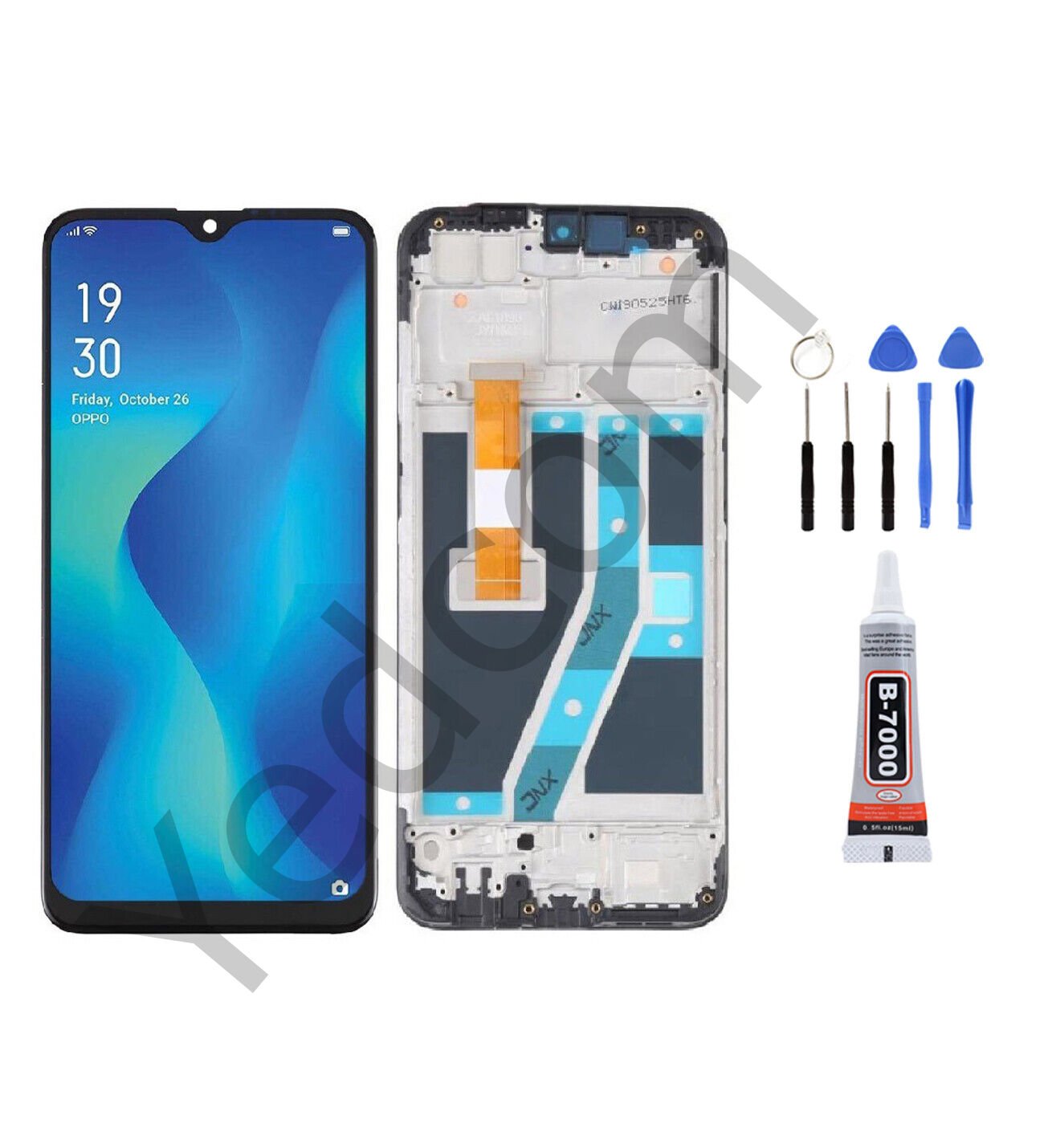 Oppo Realme C2 Çıtalı Ekran Lcd Dokunmatik Tamir Seti Beraber