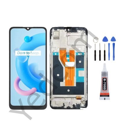 Oppo Realme C21 Çıtalı Ekran Lcd Dokunmatik Tamir Seti Beraber