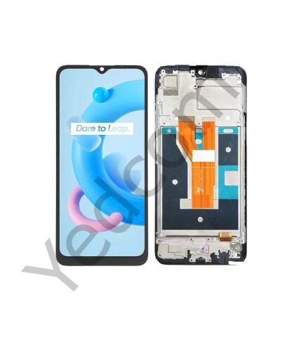 Oppo Realme C21 Çıtalı Lcd Ekran ve Dokunmatik Komple Ekran Yüksek Kalite