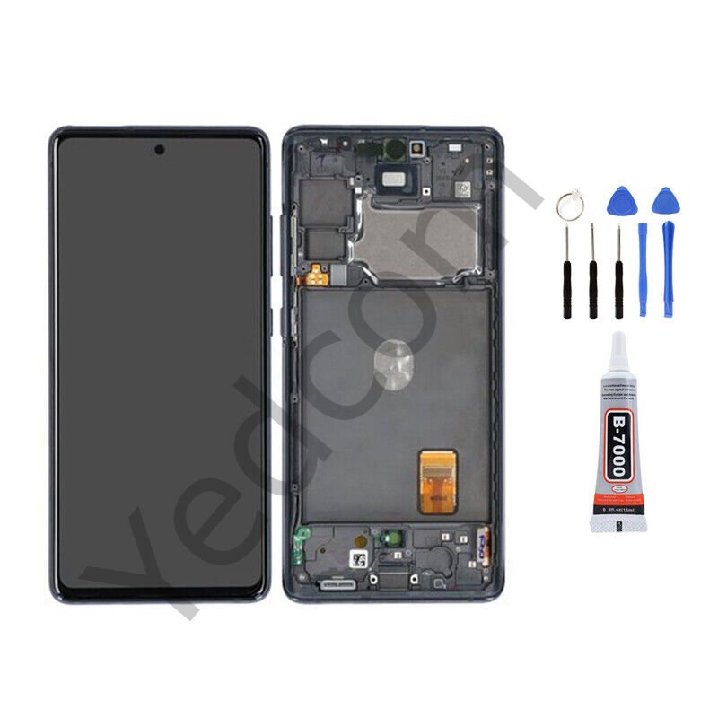 Samsung S20 FE G780 Çıtalı Ekran Lcd Dokunmatik Tamir Seti Beraber Siyah