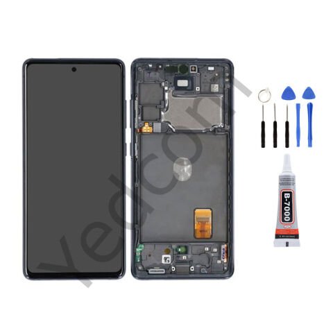 Samsung S20 FE G780 Çıtalı Ekran Lcd Dokunmatik Tamir Seti Beraber Siyah
