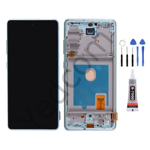 Samsung S20 FE G780 Çıtalı Ekran Lcd Dokunmatik Tamir Seti Beraber Yeşil
